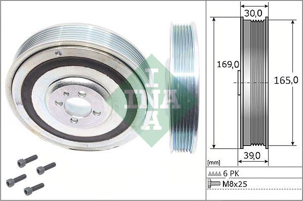 Wilmink Group WG1966386 - Шкив коленчатого вала www.autospares.lv