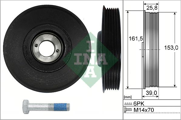 Wilmink Group WG1903372 - Шкив коленчатого вала www.autospares.lv