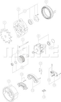 Wilmink Group WG1910340 - Alternator www.autospares.lv