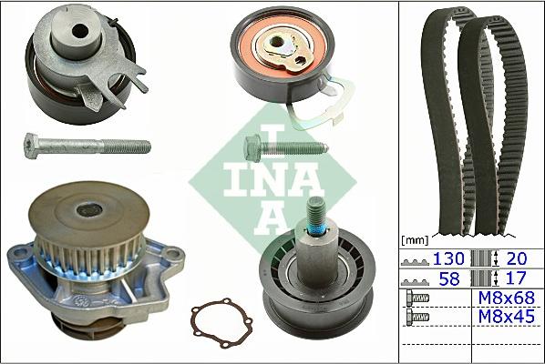 Wilmink Group WG1251949 - Ūdenssūknis + Zobsiksnas komplekts autospares.lv