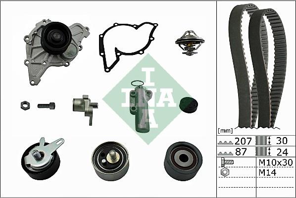 Wilmink Group WG1251952 - Ūdenssūknis + Zobsiksnas komplekts www.autospares.lv