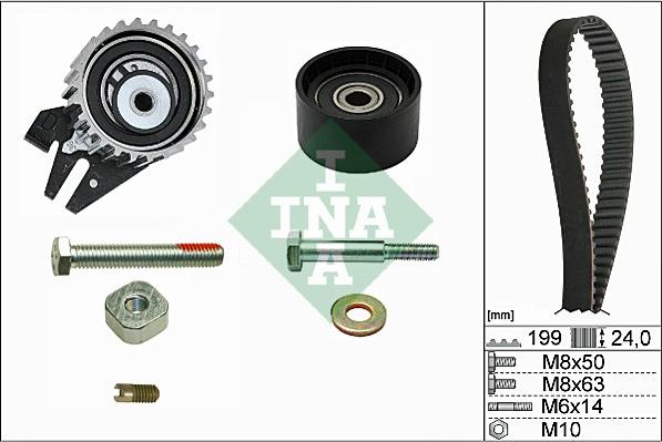 Wilmink Group WG1251986 - Комплект зубчатого ремня ГРМ www.autospares.lv