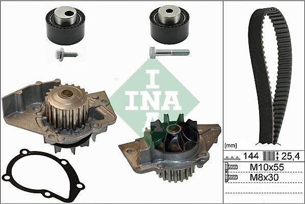 Wilmink Group WG1251482 - Ūdenssūknis + Zobsiksnas komplekts autospares.lv