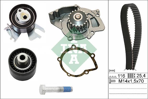 Wilmink Group WG1251812 - Ūdenssūknis + Zobsiksnas komplekts autospares.lv