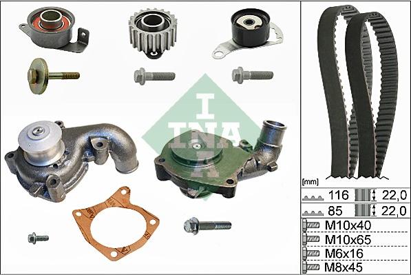 Wilmink Group WG1251283 - Ūdenssūknis + Zobsiksnas komplekts autospares.lv