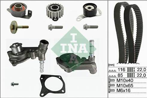 Wilmink Group WG1251282 - Ūdenssūknis + Zobsiksnas komplekts autospares.lv