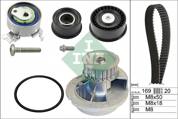 Wilmink Group WG1251225 - Ūdenssūknis + Zobsiksnas komplekts www.autospares.lv