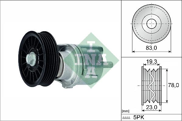 Wilmink Group WG1253424 - Belt Tensioner, v-ribbed belt www.autospares.lv