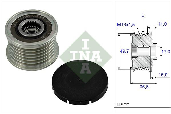 Wilmink Group WG1253599 - Piedziņas skriemelis, Ģenerators autospares.lv