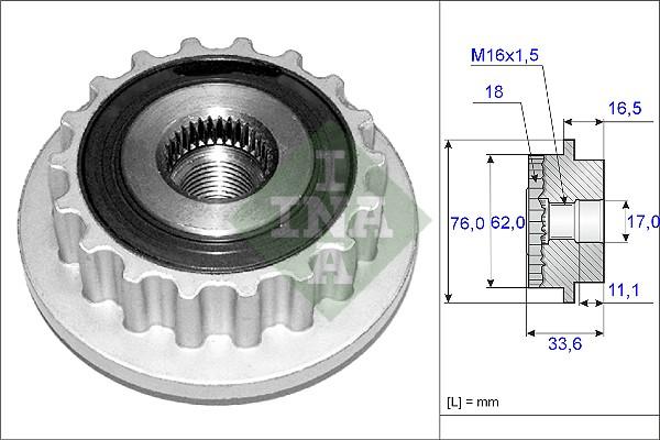 Wilmink Group WG1253694 - Piedziņas skriemelis, Ģenerators autospares.lv