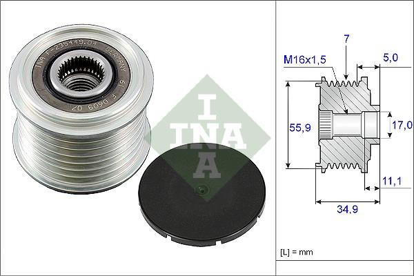 Wilmink Group WG1253659 - Piedziņas skriemelis, Ģenerators autospares.lv