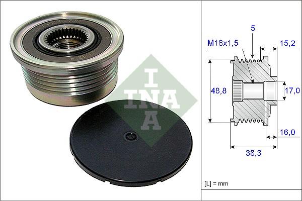 Wilmink Group WG1253629 - Piedziņas skriemelis, Ģenerators autospares.lv