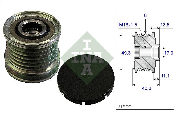 Wilmink Group WG1253740 - Piedziņas skriemelis, Ģenerators autospares.lv