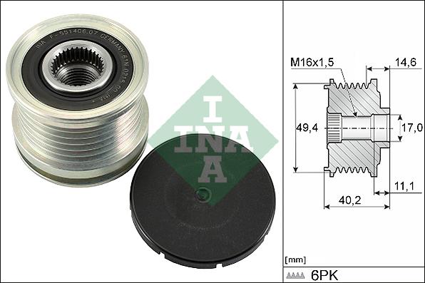 Wilmink Group WG1253700 - Piedziņas skriemelis, Ģenerators autospares.lv