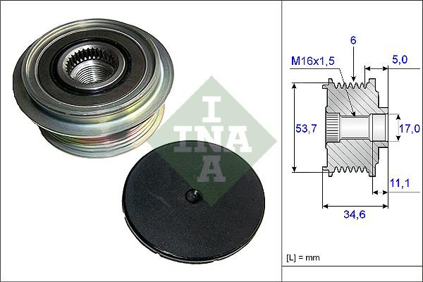 Wilmink Group WG1253701 - Piedziņas skriemelis, Ģenerators autospares.lv