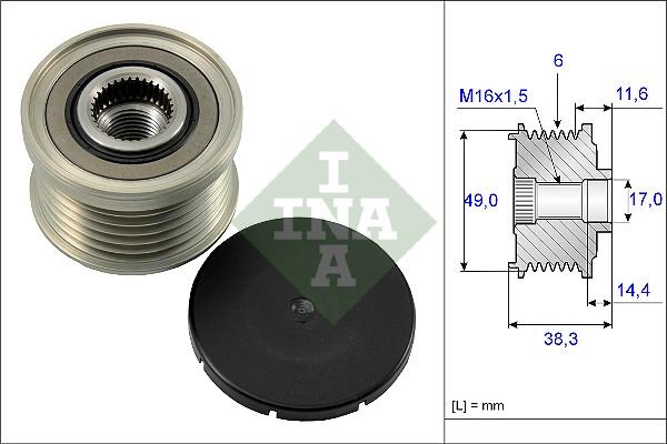 Wilmink Group WG1253702 - Piedziņas skriemelis, Ģenerators autospares.lv