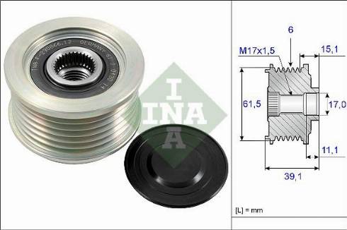 Wilmink Group WG1253719 - Шкив генератора, муфта www.autospares.lv