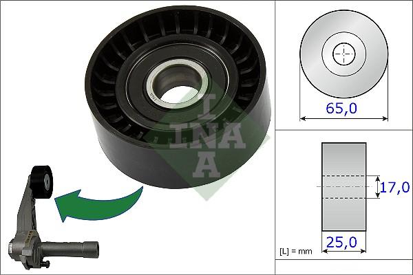 Wilmink Group WG1252659 - Ролик, поликлиновый ремень www.autospares.lv