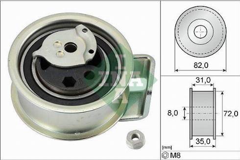 Wilmink Group WG1252338 - Spriegotājrullītis, Gāzu sadales mehānisma piedziņas siksna www.autospares.lv