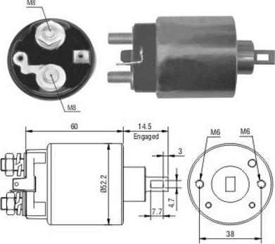 Wilmink Group WG1748379 - Solenoid Switch, starter www.autospares.lv