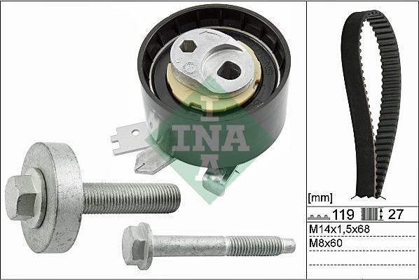 Wilmink Group WG1710059 - Комплект зубчатого ремня ГРМ www.autospares.lv