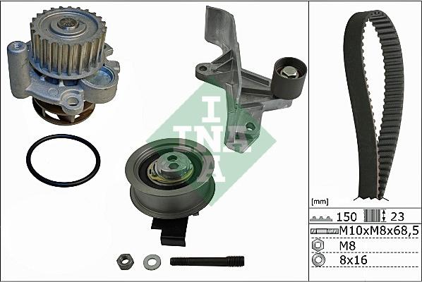 Wilmink Group WG1710237 - Водяной насос + комплект зубчатого ремня ГРМ www.autospares.lv