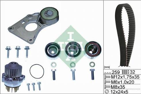 Wilmink Group WG1780527 - Ūdenssūknis + Zobsiksnas komplekts www.autospares.lv