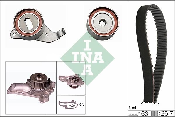 Wilmink Group WG1725034 - Ūdenssūknis + Zobsiksnas komplekts autospares.lv