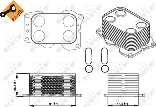 Wilmink Group WG1720079 - Eļļas radiators, Motoreļļa autospares.lv