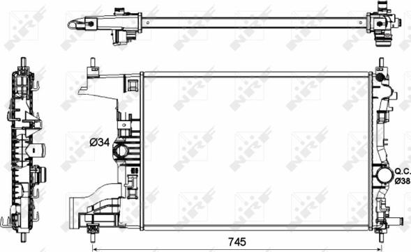 Wilmink Group WG1722078 - Radiators, Motora dzesēšanas sistēma autospares.lv