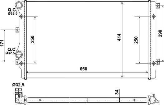 Wilmink Group WG1722288 - Radiators, Motora dzesēšanas sistēma www.autospares.lv