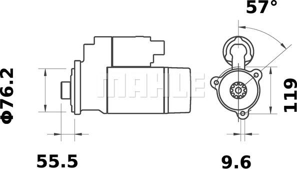 Wilmink Group WG2045151 - Starteris autospares.lv