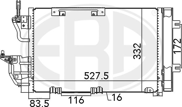 Wilmink Group WG2016625 - Condenser, air conditioning www.autospares.lv