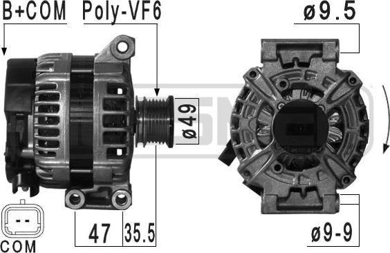 Wilmink Group WG2010981 - Alternator www.autospares.lv