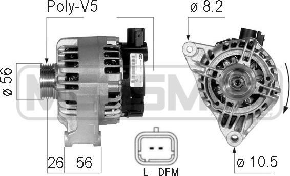 Wilmink Group WG2011624 - Alternator www.autospares.lv