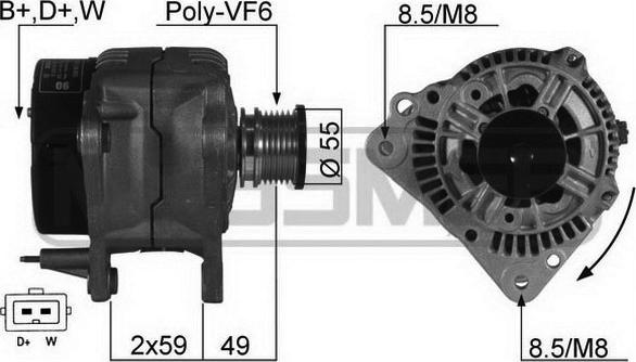 Wilmink Group WG2011626 - Генератор www.autospares.lv