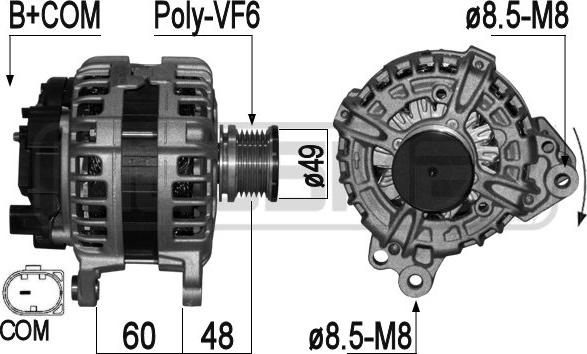 Wilmink Group WG2011211 - Alternator www.autospares.lv