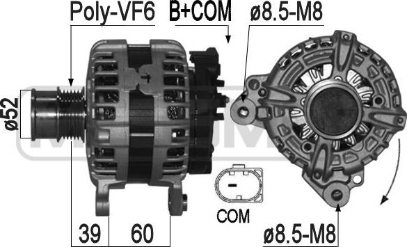 Wilmink Group WG2011221 - Alternator www.autospares.lv