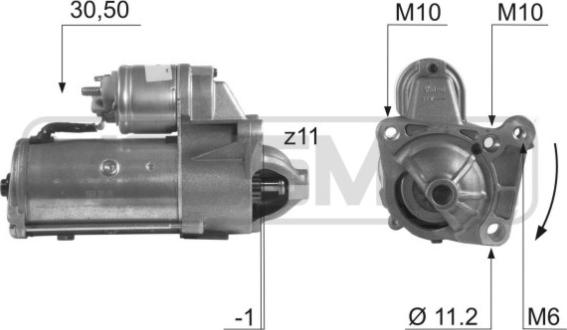 Wilmink Group WG2013039 - Starteris www.autospares.lv