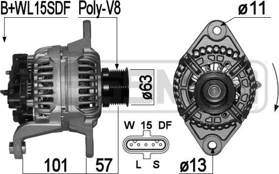 Wilmink Group WG2012434 - Генератор www.autospares.lv