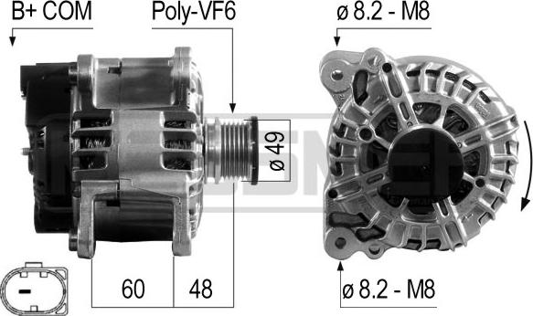 Wilmink Group WG2012176 - Alternator www.autospares.lv