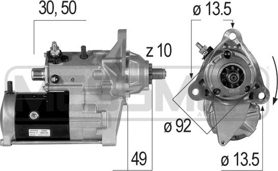 Wilmink Group WG2012836 - Starteris autospares.lv