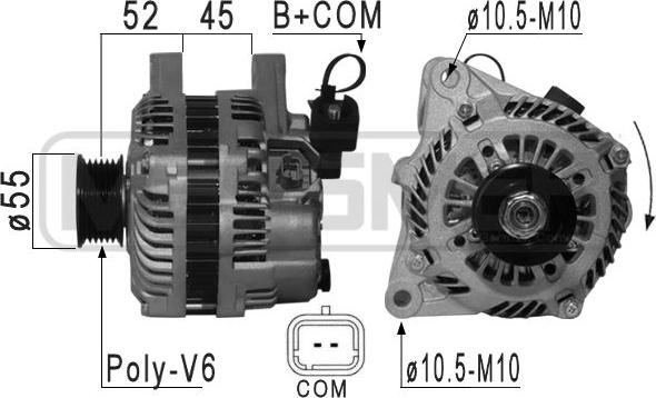 Wilmink Group WG2012327 - Alternator www.autospares.lv