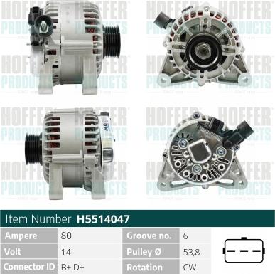 Wilmink Group WG2196857 - Alternator www.autospares.lv