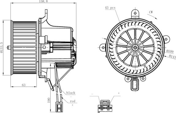 Wilmink Group WG2160429 - Salona ventilators www.autospares.lv