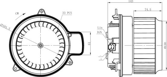 Wilmink Group WG2160421 - Salona ventilators www.autospares.lv