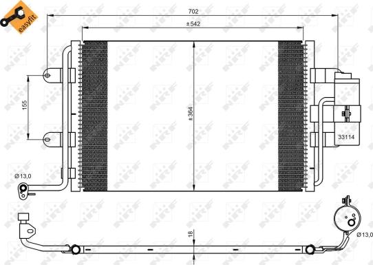 Wilmink Group WG2160796 - Kondensators, Gaisa kond. sistēma autospares.lv