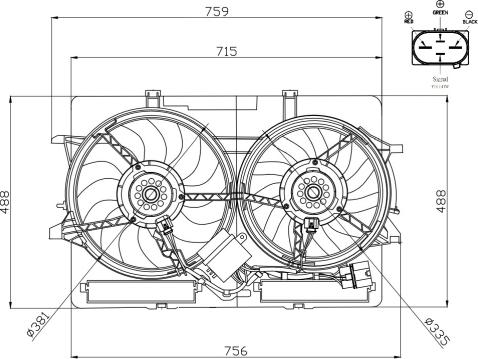 Wilmink Group WG2161758 - Fan, radiator www.autospares.lv