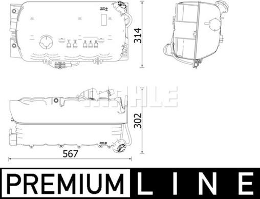 Wilmink Group WG2184435 - Kompensācijas tvertne, Dzesēšanas šķidrums www.autospares.lv