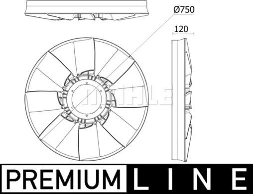 Wilmink Group WG2180992 - Fan Wheel, engine cooling www.autospares.lv